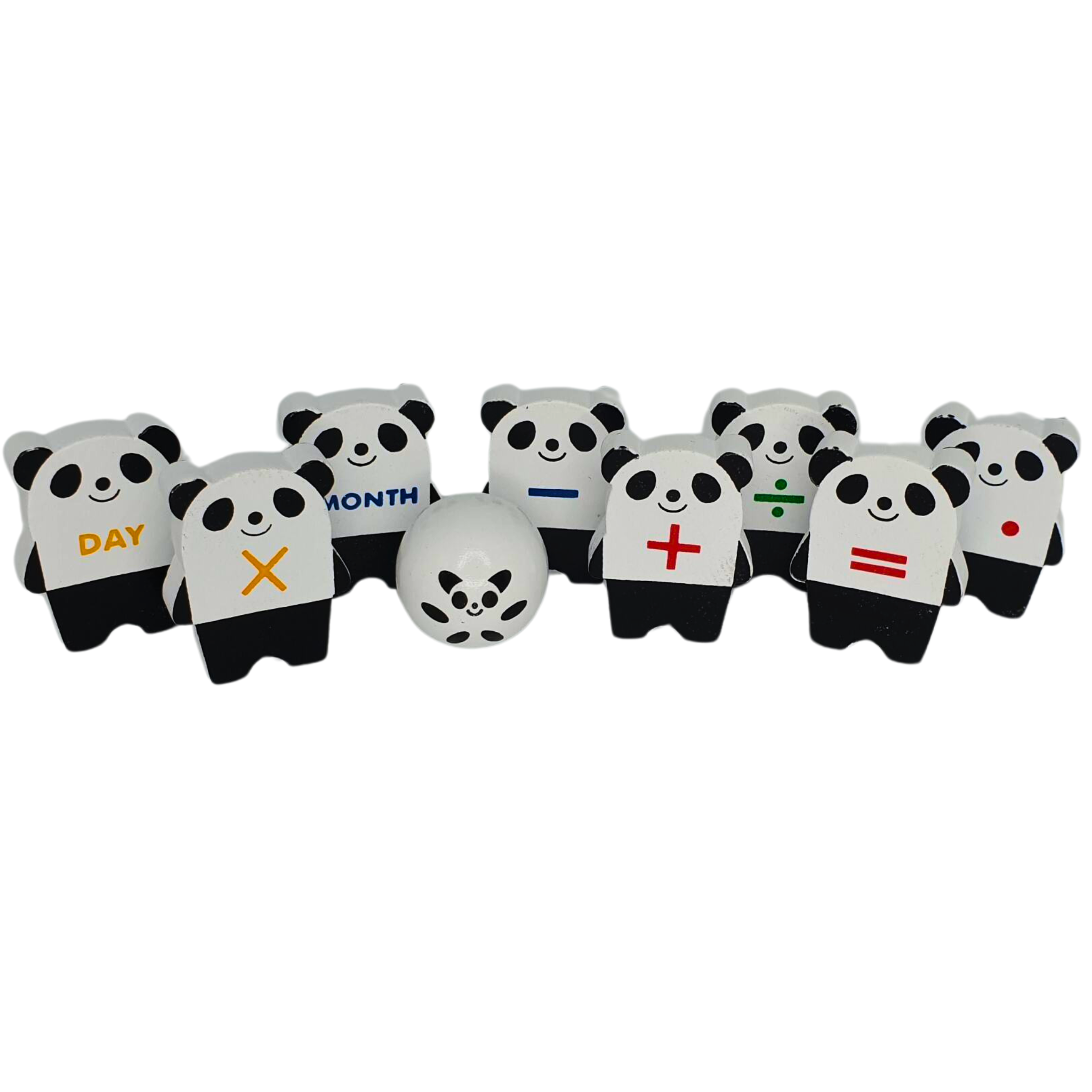 Panda Domino Number Set