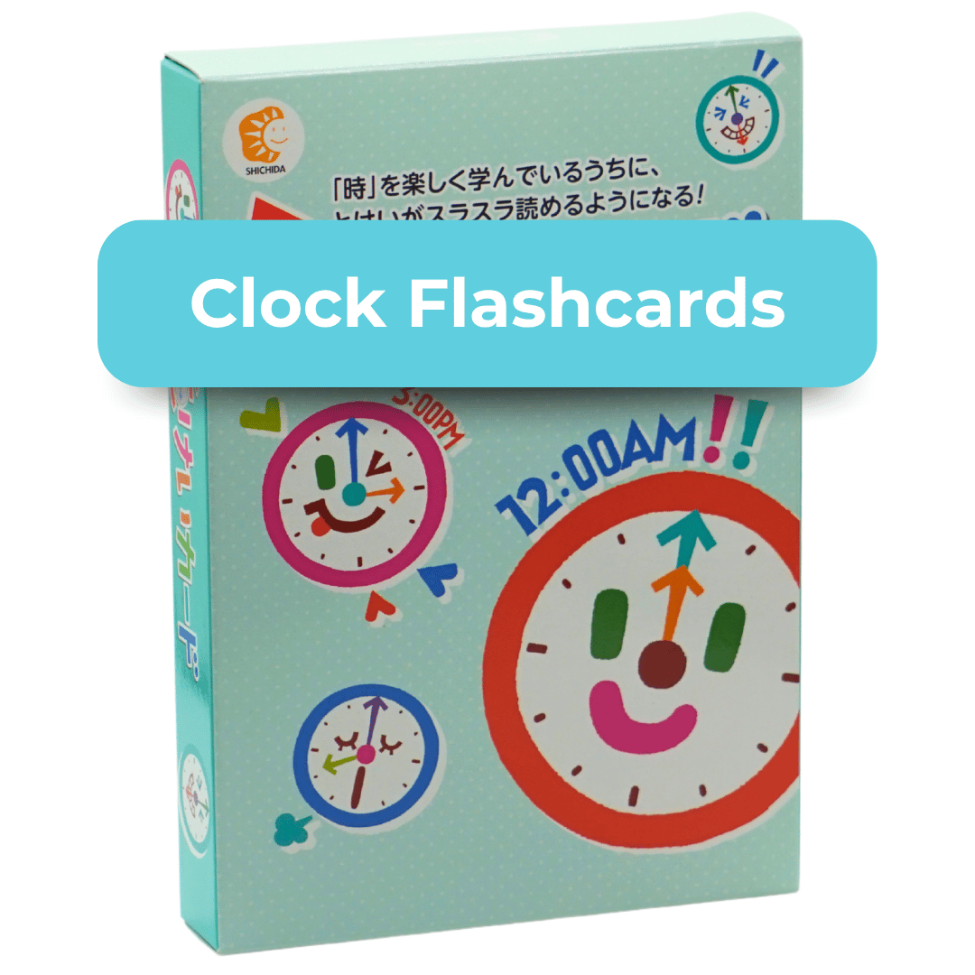 Clock Note Card Clock Flashcards | Educational Products by Shichida Australia